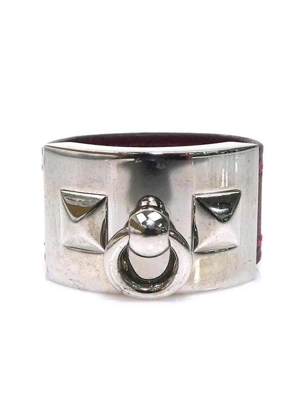 Auth Hermes Collier De Chien Ring #373962H22B